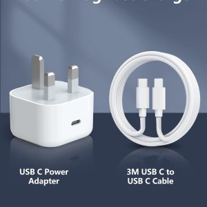 Apple 20W USB-C Power Adapter – Fast Charging Wall Charger